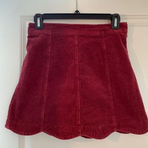 Corduroy Mini Skirt
